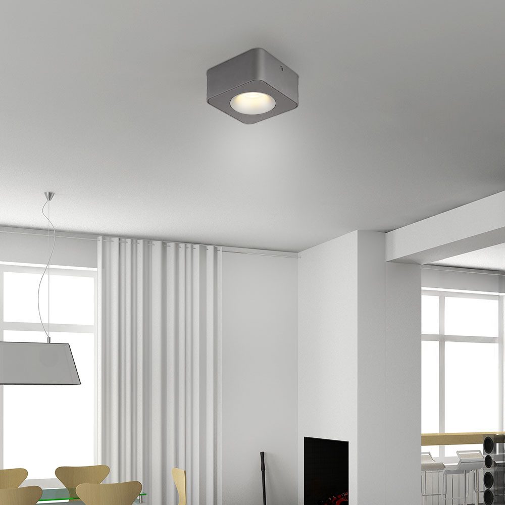 GLOBO LIGHTING LED Deckenleuchte, LED-Leuchtmittel fest verbaut, Warmweiß, Deckenleuchte Deckenlampe Wohnzimmerlampe Aluminium Küchenlampe LED L