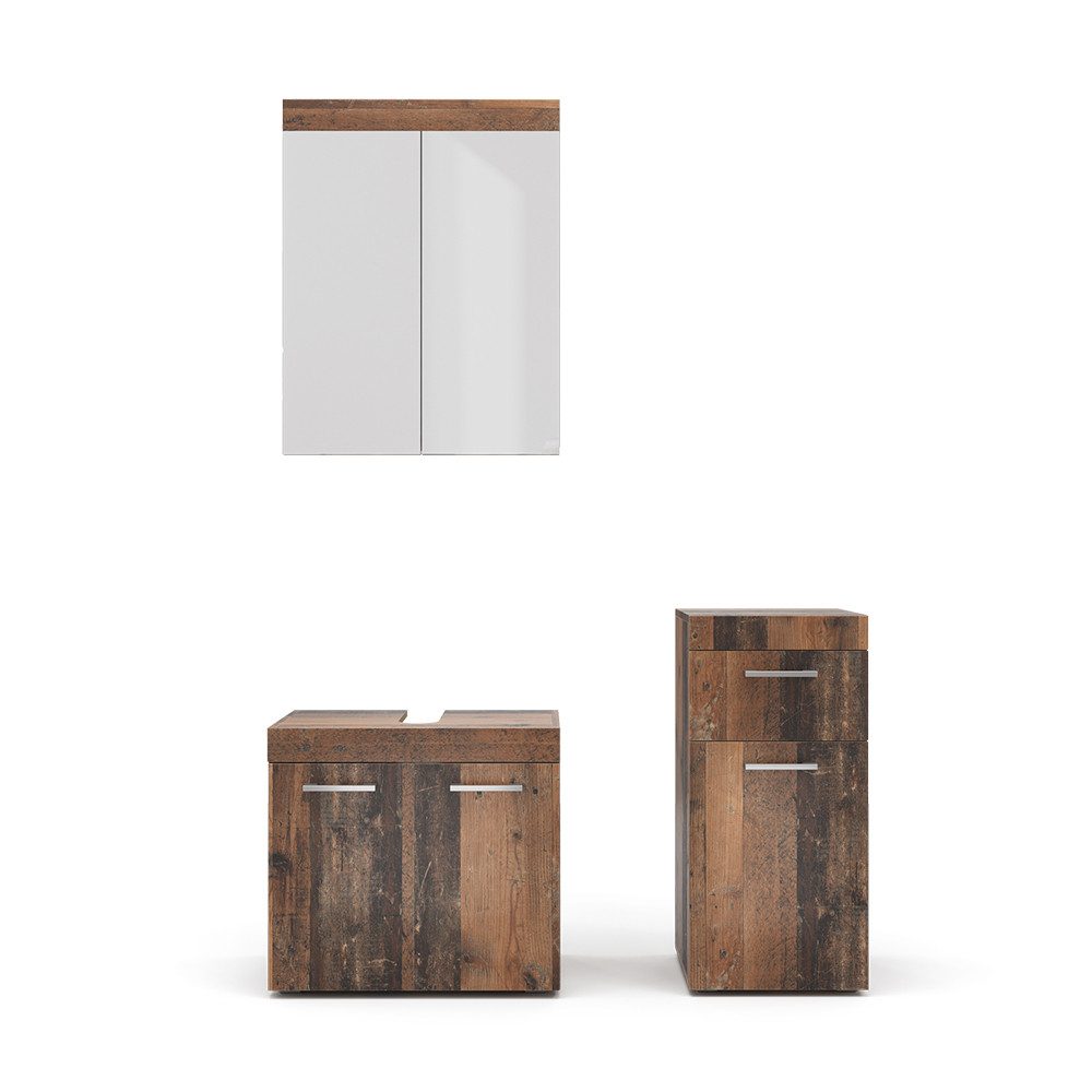 Vicco Badmöbel-Set Luna, Oldstyle, 3 Teile günstig online kaufen