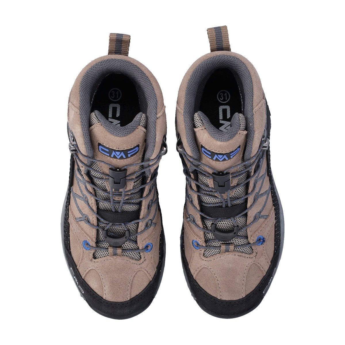 CMP Wanderschuh Rigel Mid WP (waterproof/wasserdicht) hellbraun/royalblau Winterstiefel