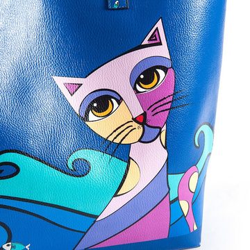 BIGGDESIGN Tragetasche Biggdesign Owl and City Umhängetasche, Wasserdicht Schultertasche (1-tlg)