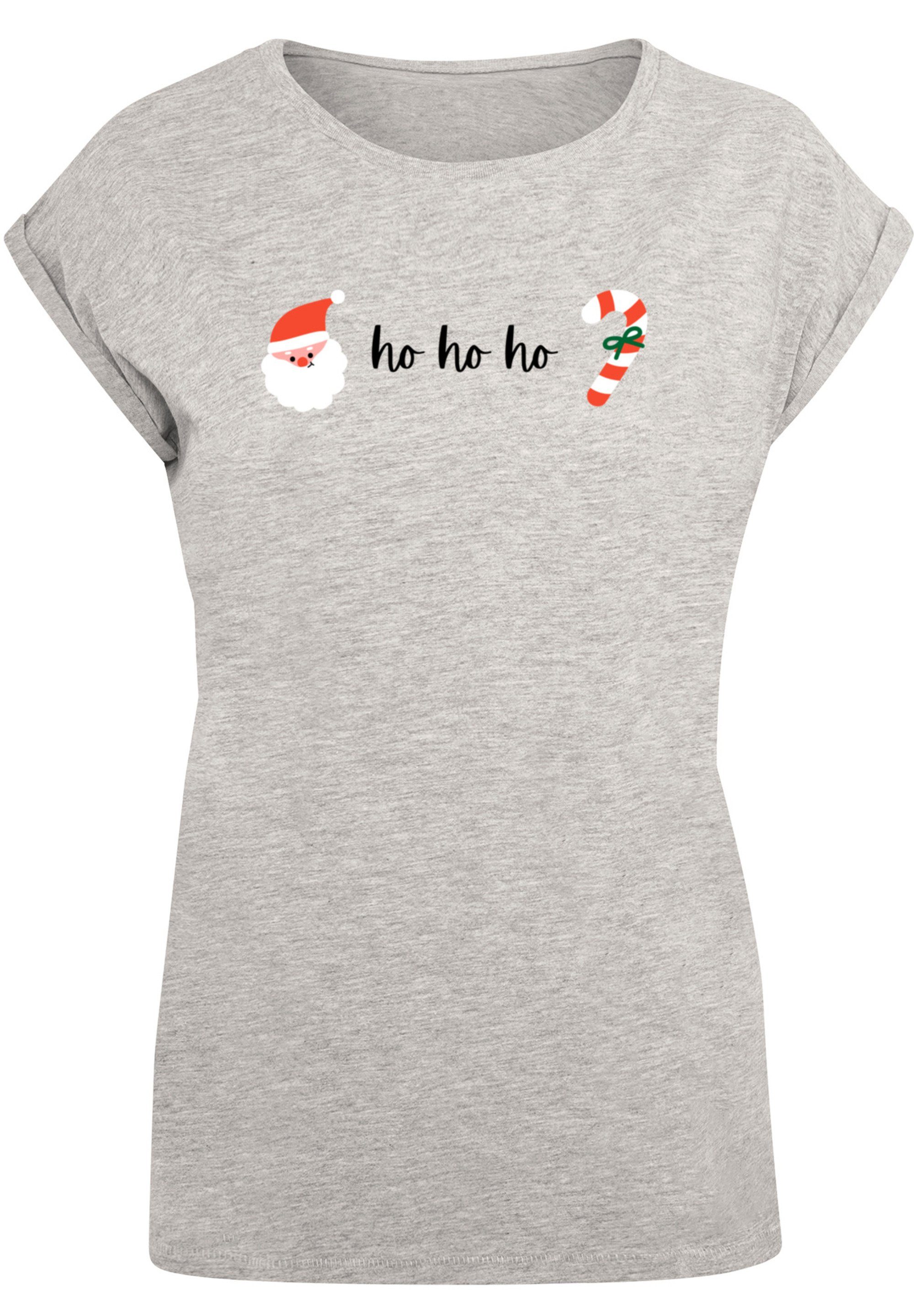 F4NT4STIC T-Shirt Ho Ho Print Weihnachten Ho