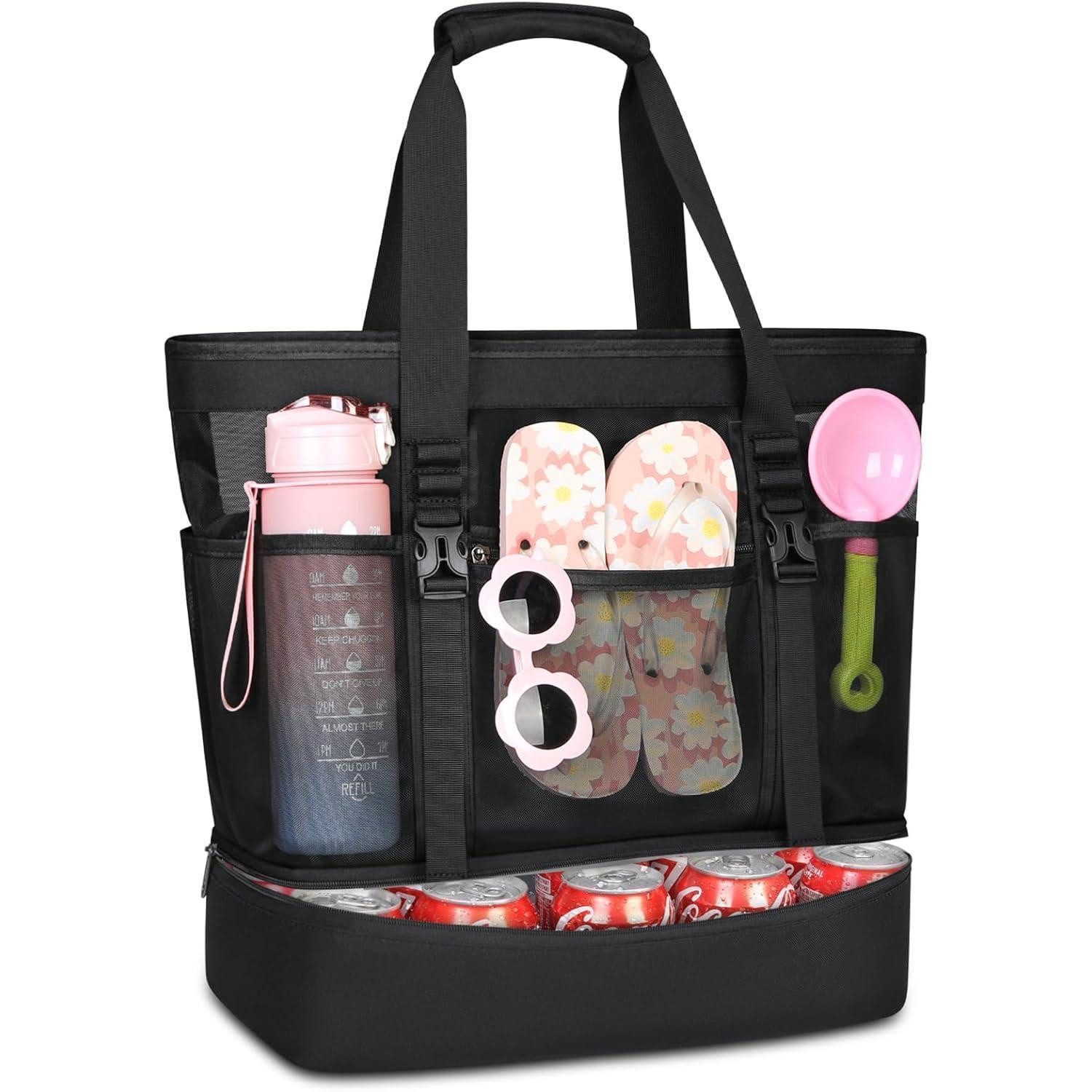 LuxusKollektion Strandtasche Strandtasche XXL mit Reißverschluss 42L Badeta günstig online kaufen