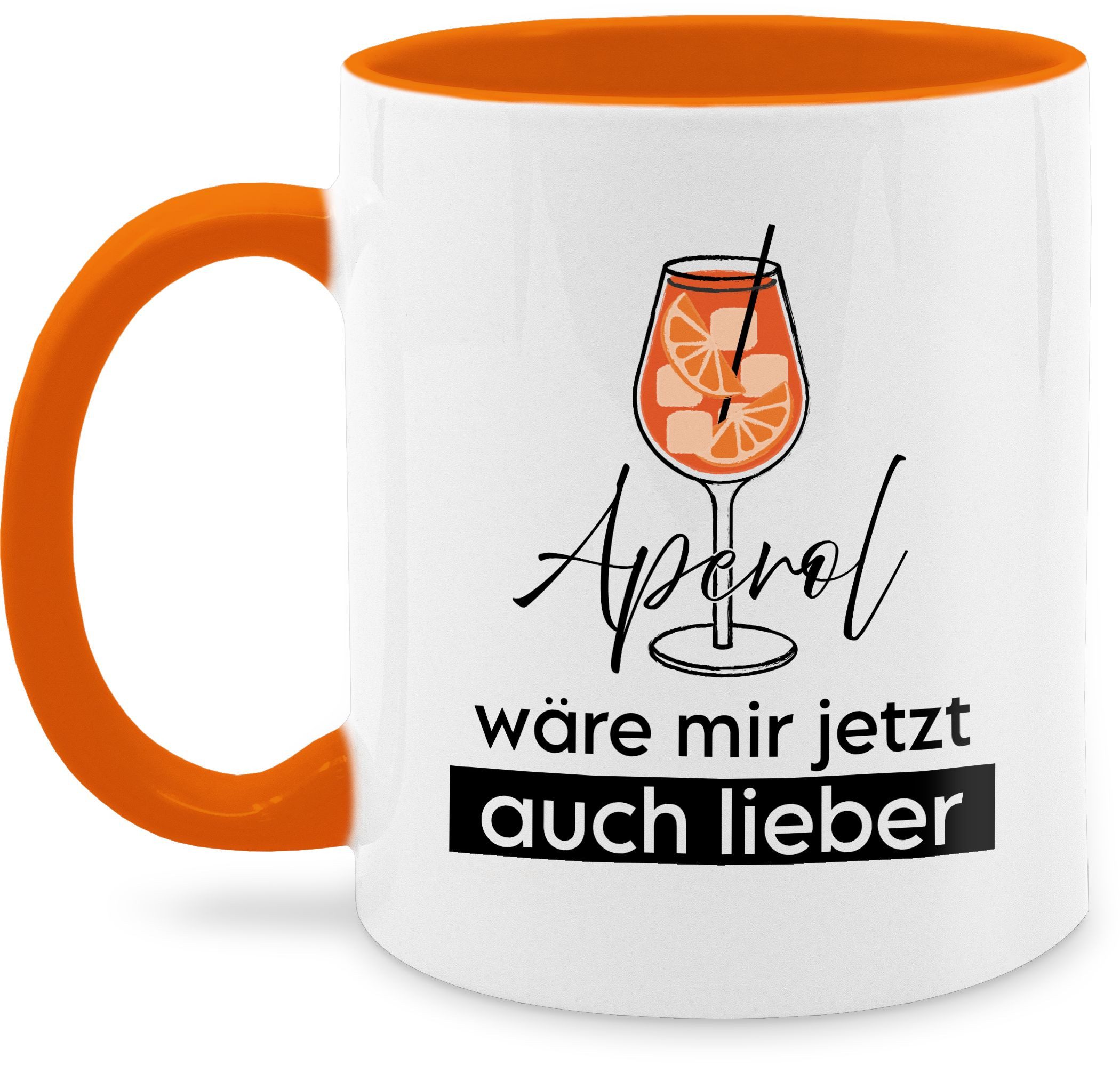 Shirtracer Tasse Aperol wäre mir jetzt auch lieber I Aperol Geschenk I Geschenk Aperol, Keramik, Statement