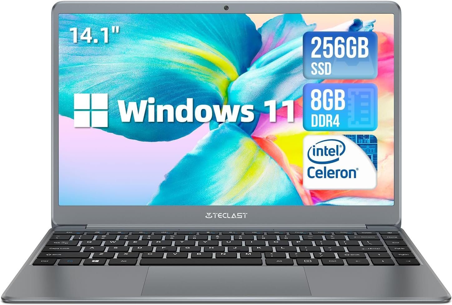TECLAST Notebook (Intel Celeron N4120, 256 GB SSD, 8GB RAM 256GB SSD, Windows 11, IPS Celeron N4120 2.6GHz, 2.4G/5G WiFi)