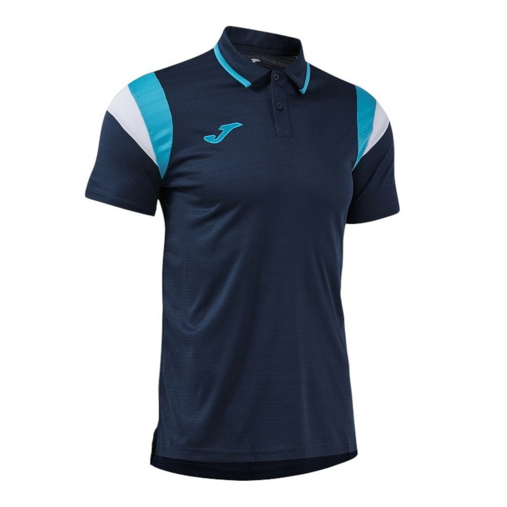Joma Poloshirt Terra (leicht, atmungsaktiv) dunkelblau/türkisblau Herren