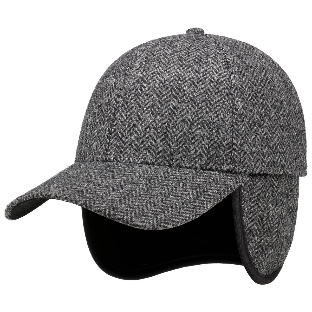 Lierys Baseball Cap (1-St) Wintercap Hinten geschlossen grau