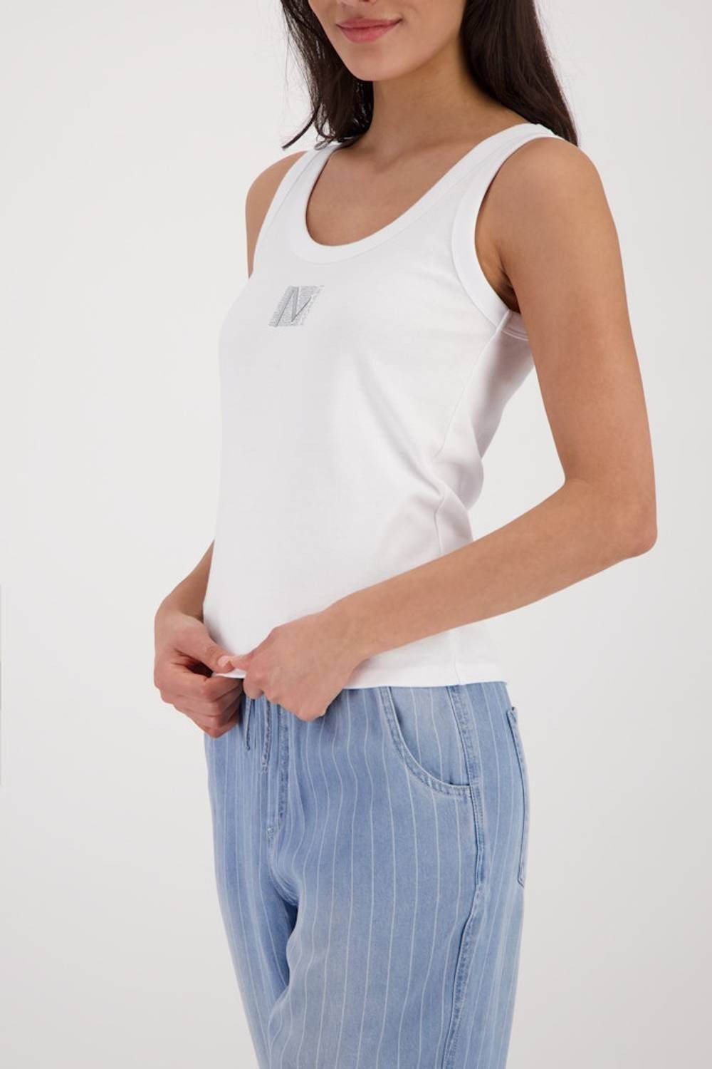 Monari Rundhalspullover 410722 elegant