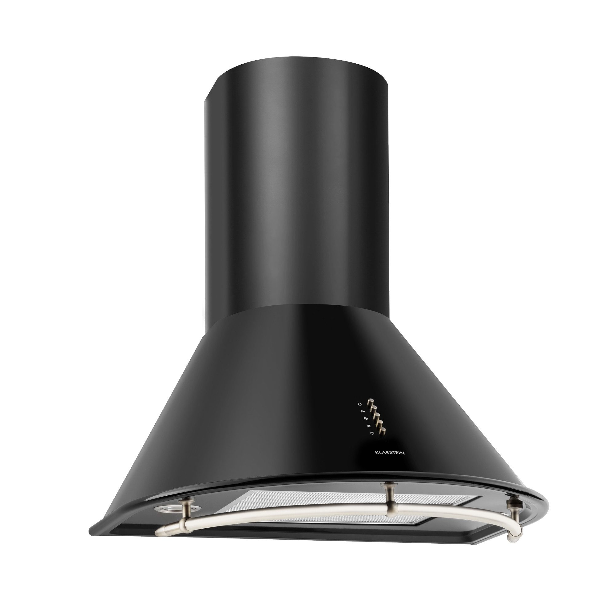 Klarstein Deckenhaube Noir Retro-Dunstabzugshaube 60cm 490 m³/h LED-Leuchten – Bild 2 von 5
