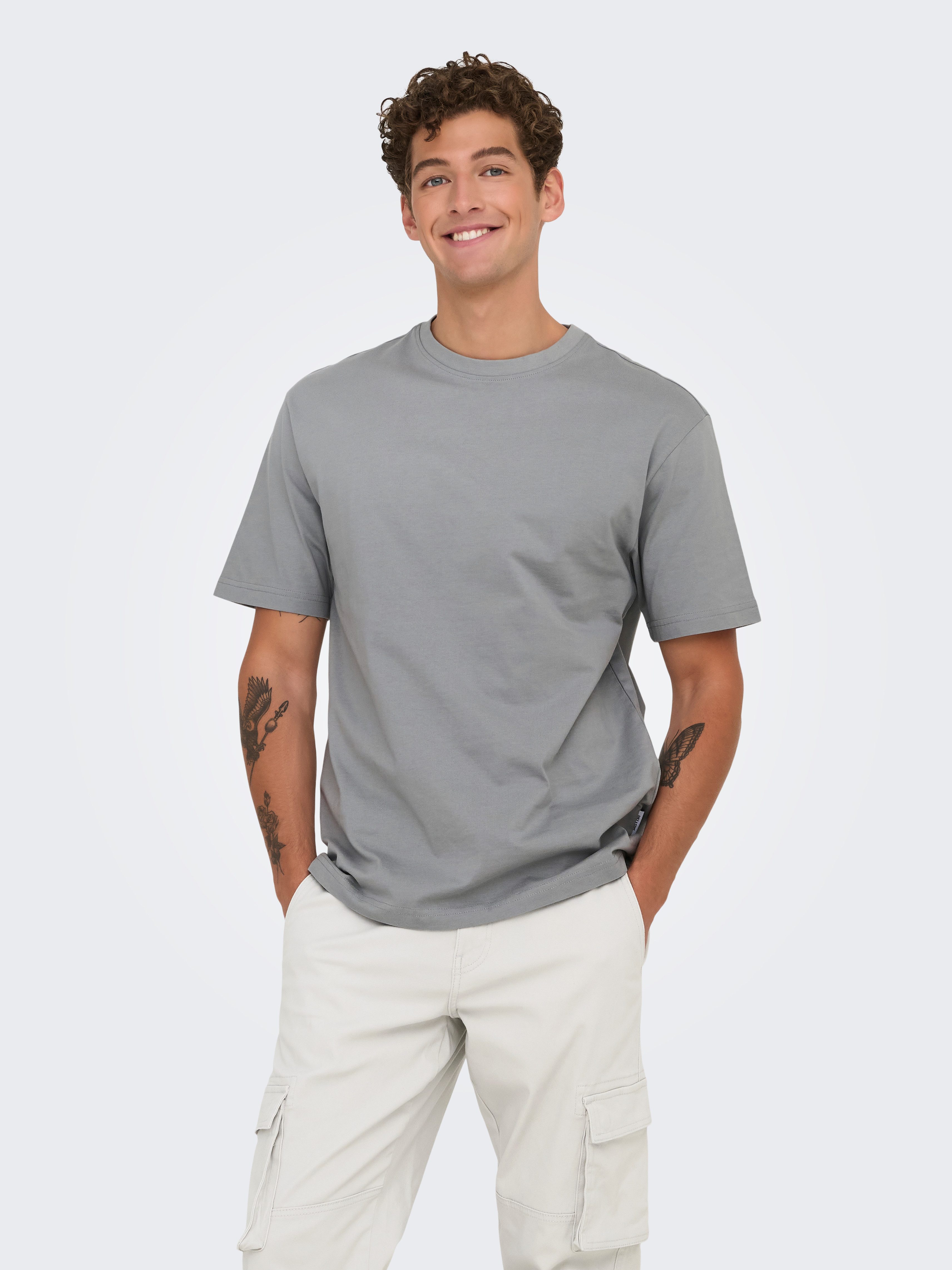 ONLY & SONS Rundhalsshirt ONSFRED RLX günstig online kaufen