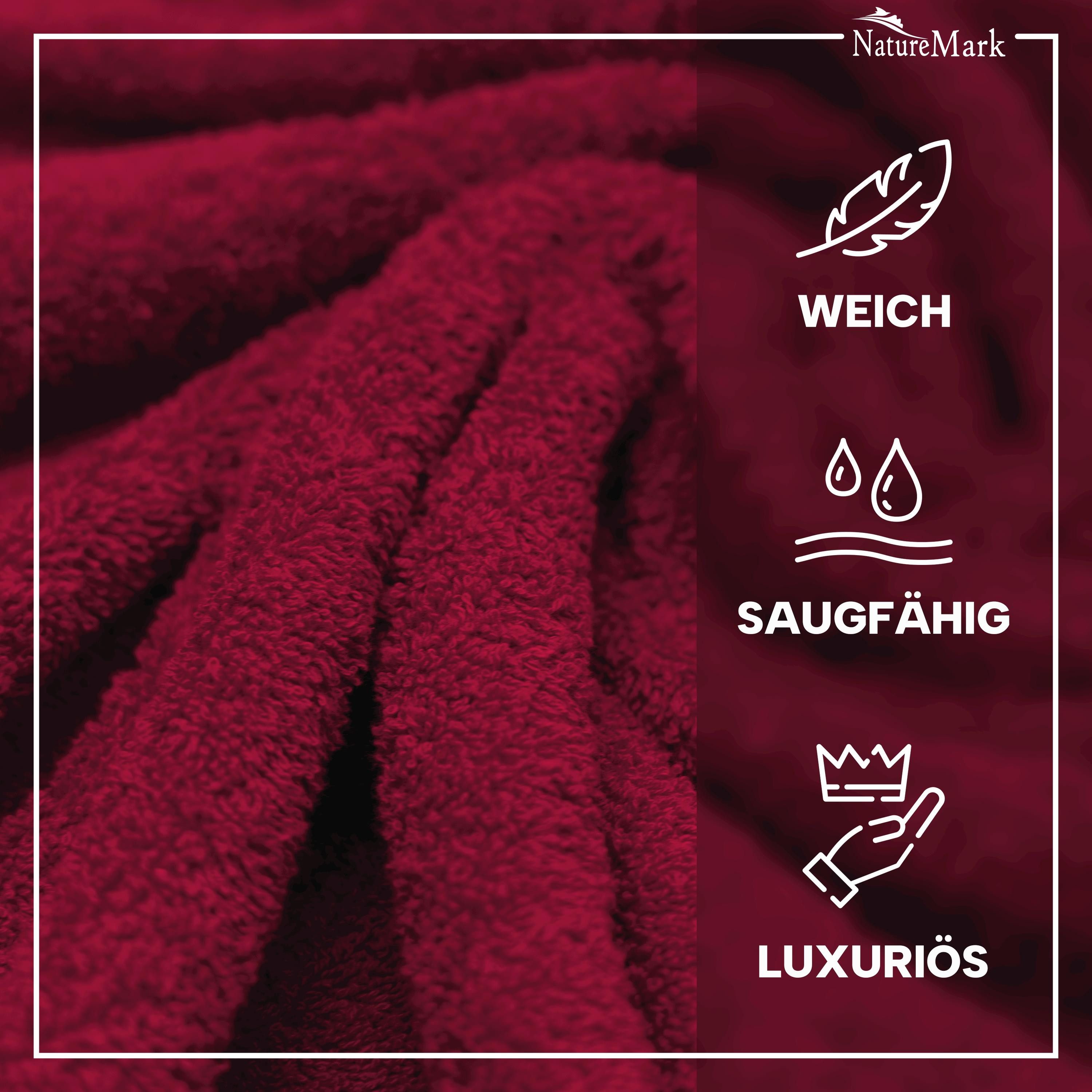 NatureMark Gästehandtuch 20er-Sparpack Frottier Gästetücher 30x50cm, 100% B günstig online kaufen