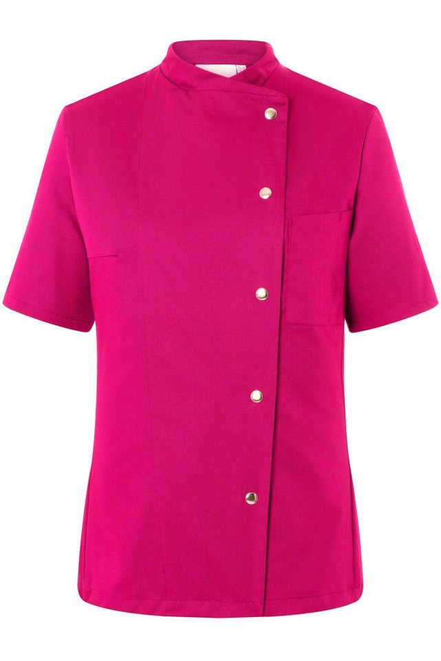Karlowsky Fashion Kochjacke KARLOWSKY Damen Kochjacke GRETA Kurzarm Druckknöpfe Pink