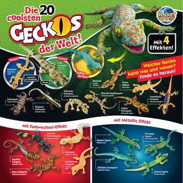 Blue Ocean Sammelfigur Blue Ocean Geckos Sammelfiguren 2023 - Planet Wow Figur - 1 Display (Set), Geckos Figur - 1 Display mit 20 Tüten