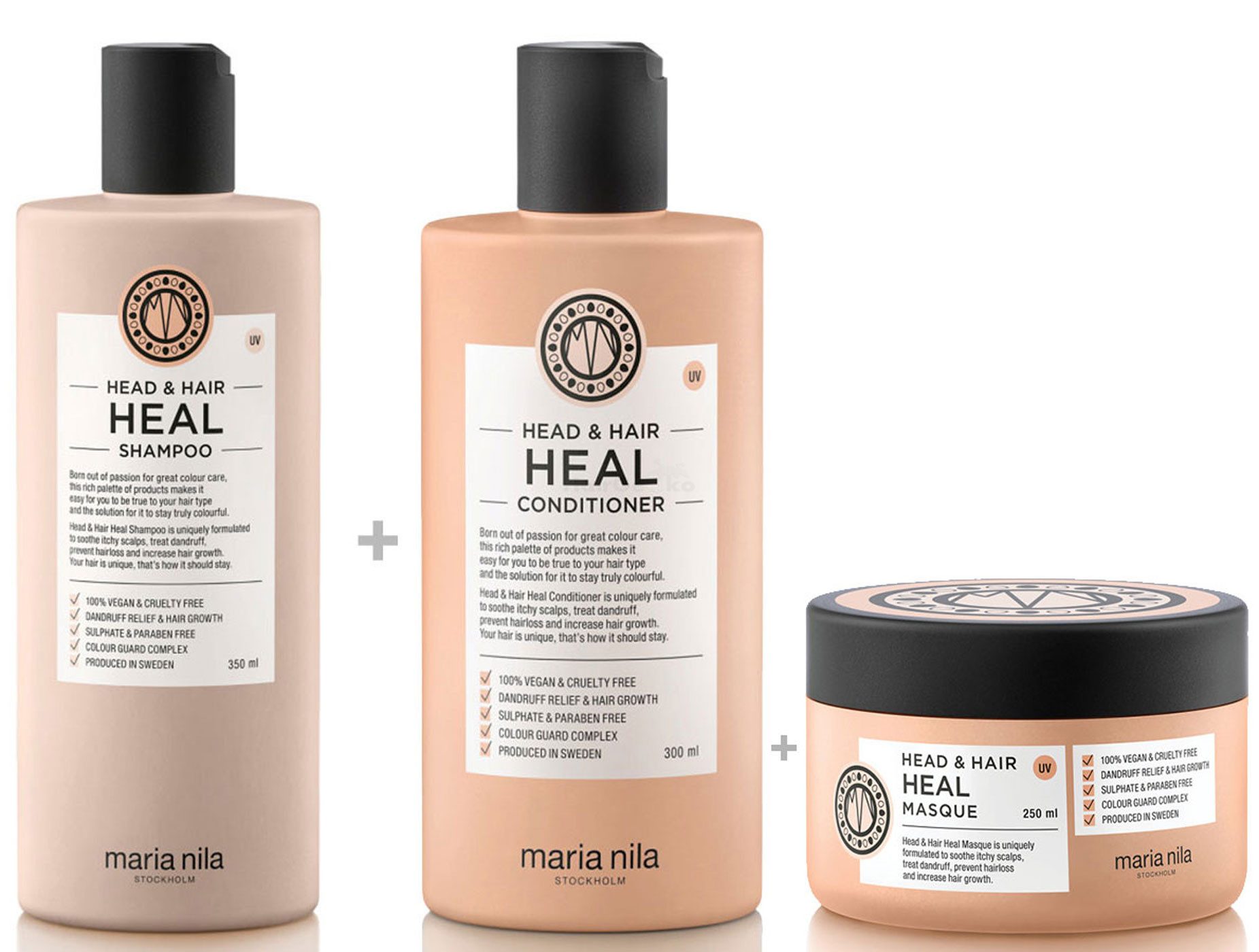 ARIA Kosmetik-Set Maria Nila Head & Hair Heal Set - Shampoo 350 ml + Conditioner 300 ml