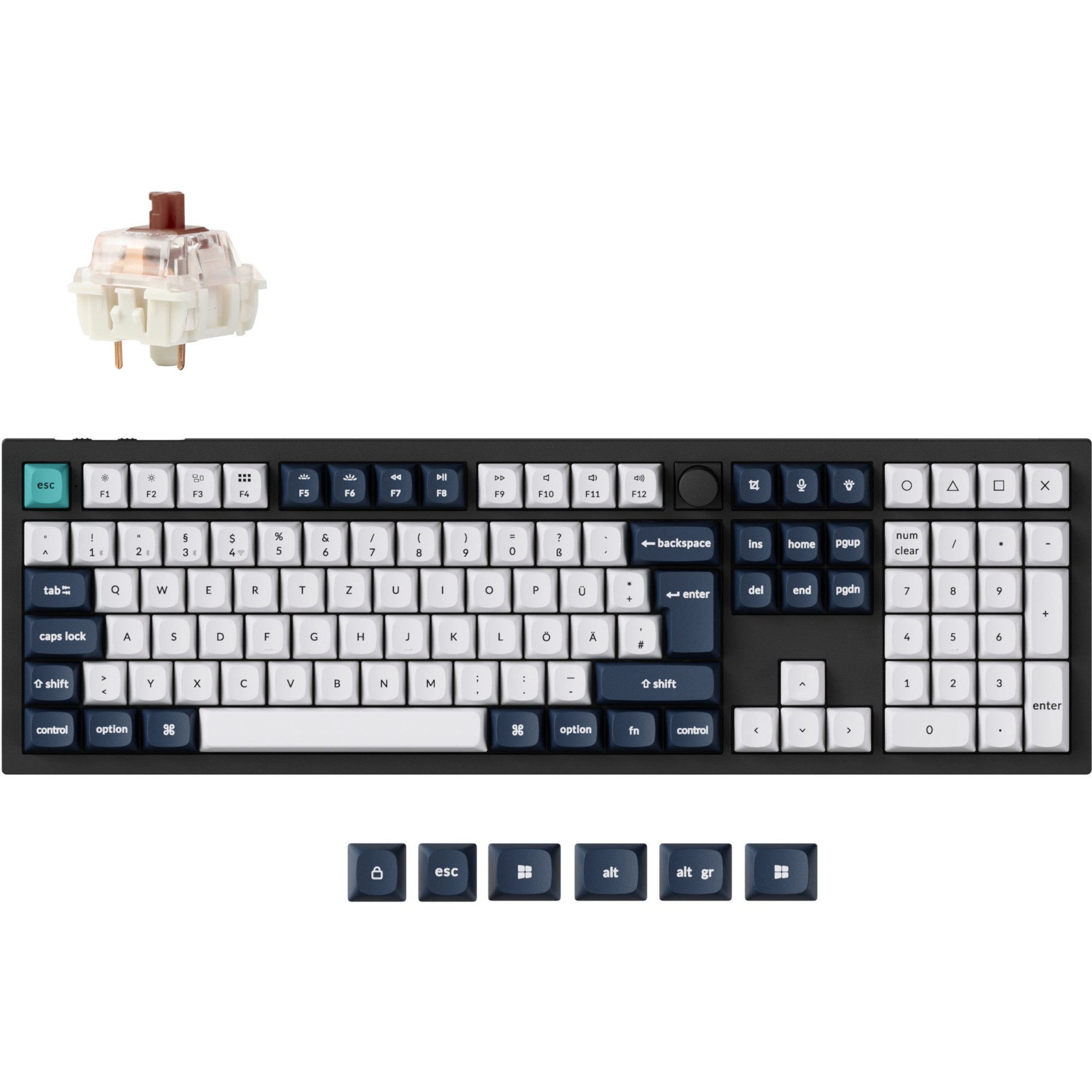 Keychron Keychron Q6 Max, Gaming-Tastatur, (Hot-Swap, Tastatur