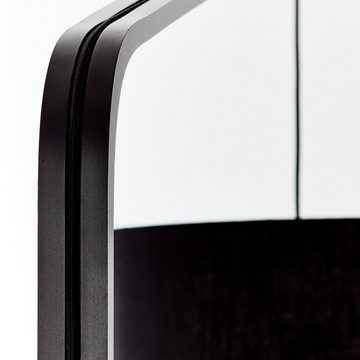 Lightbox Stehlampe, ohne Leuchtmittel, Bogenlampe, 210 x 110 cm, E27, Marmorfuß, Stoffschirm, schwarz
