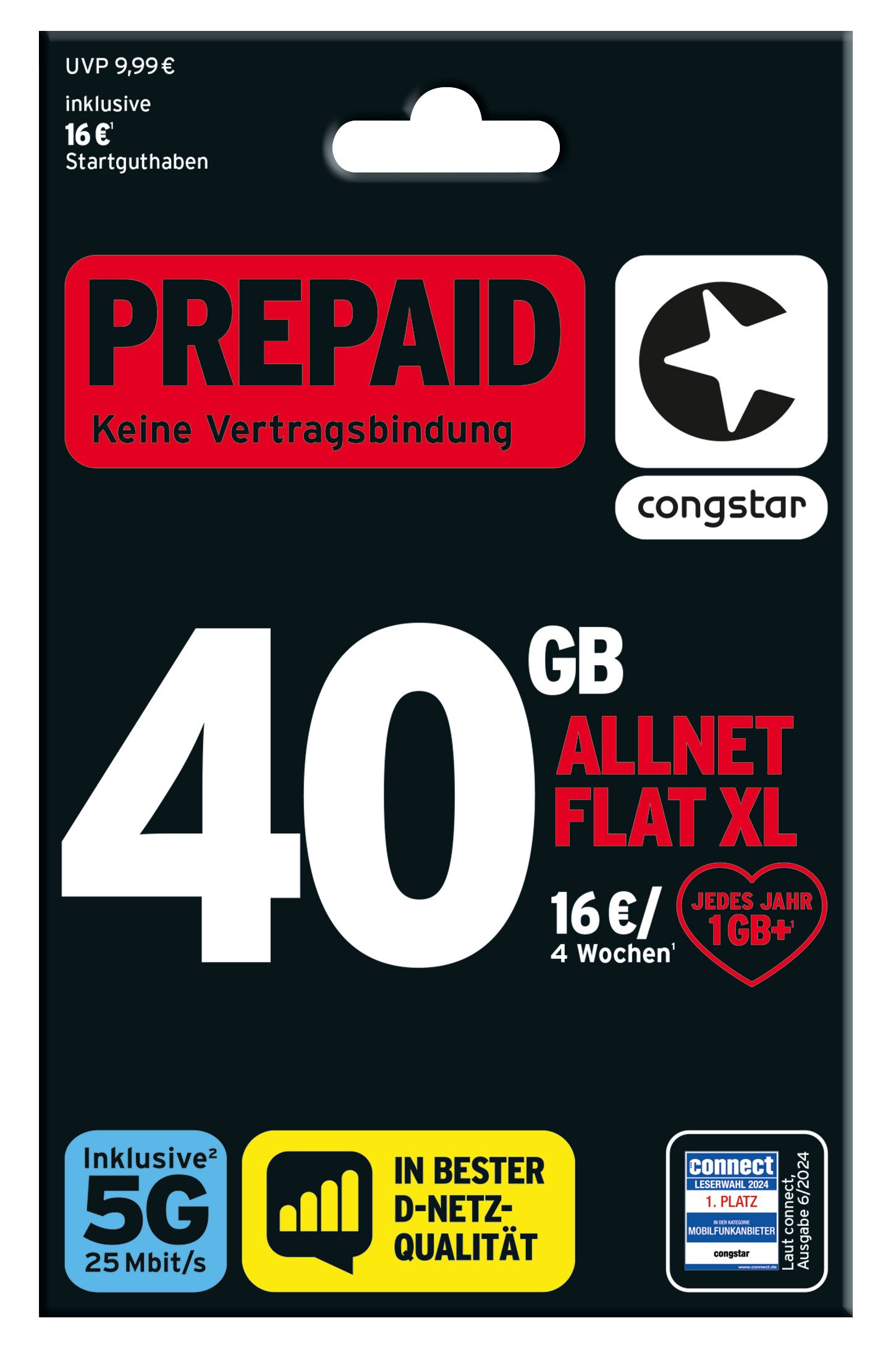 Congstar Prepaid "Allnet XL" Prepaidkarte