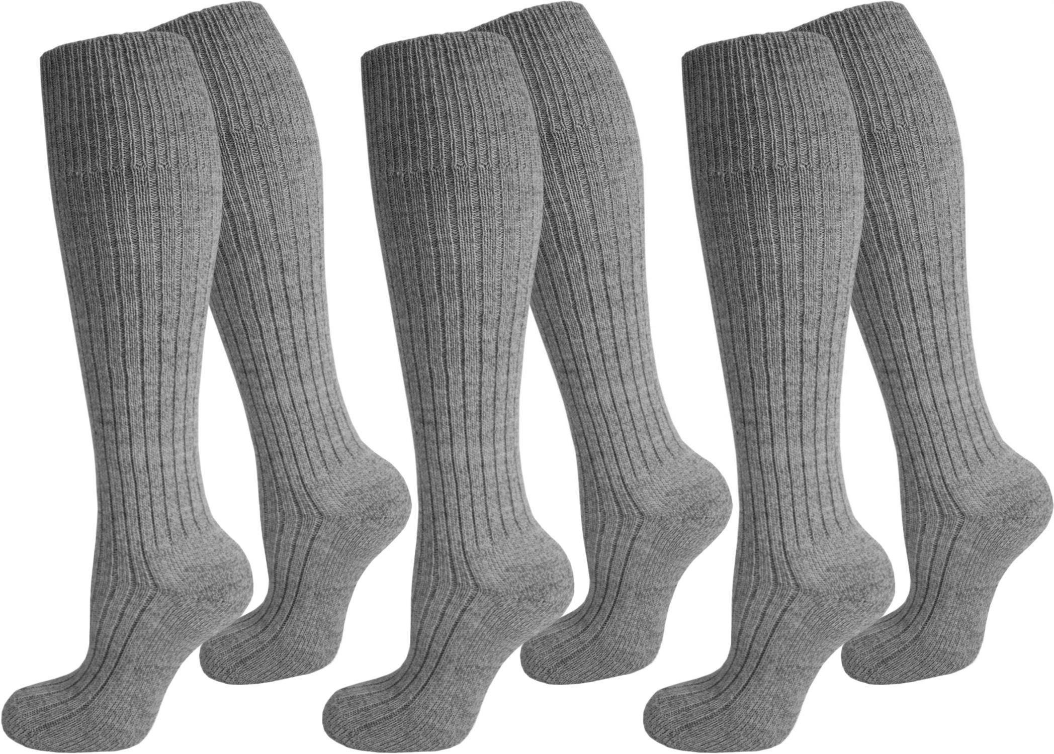 Polar Husky Kniestrümpfe 3 Paar Norweger-Kniestrümpfe (3 Paar) stabiles Mat günstig online kaufen