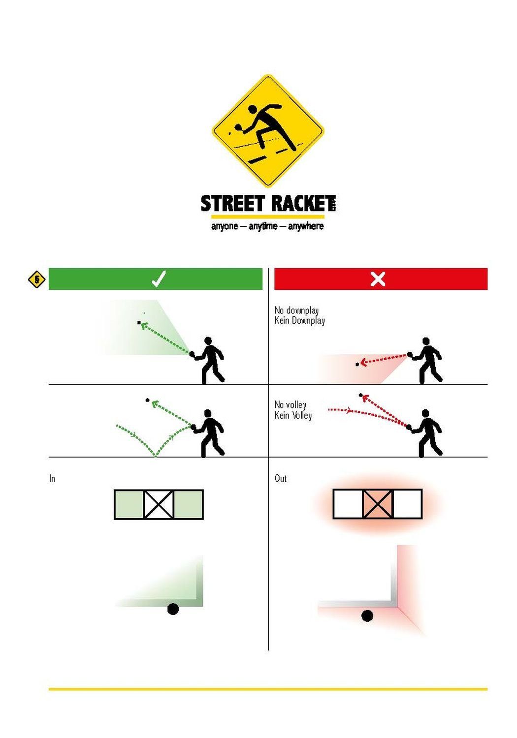 Schildkröt Spiel Street Racket Set