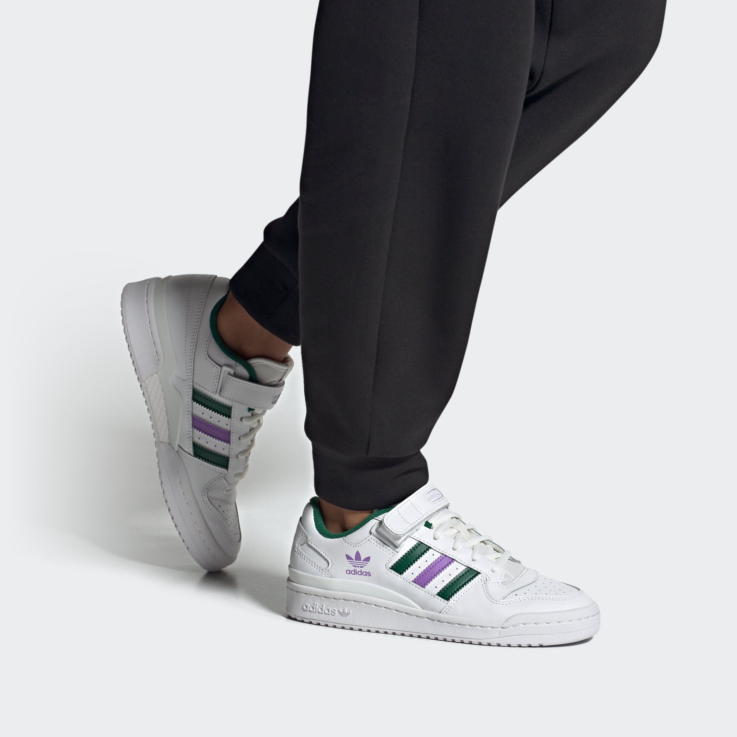 Fusion Fusion / White Violet FORUM Sneaker / LOW Violet Cloud Originals adidas