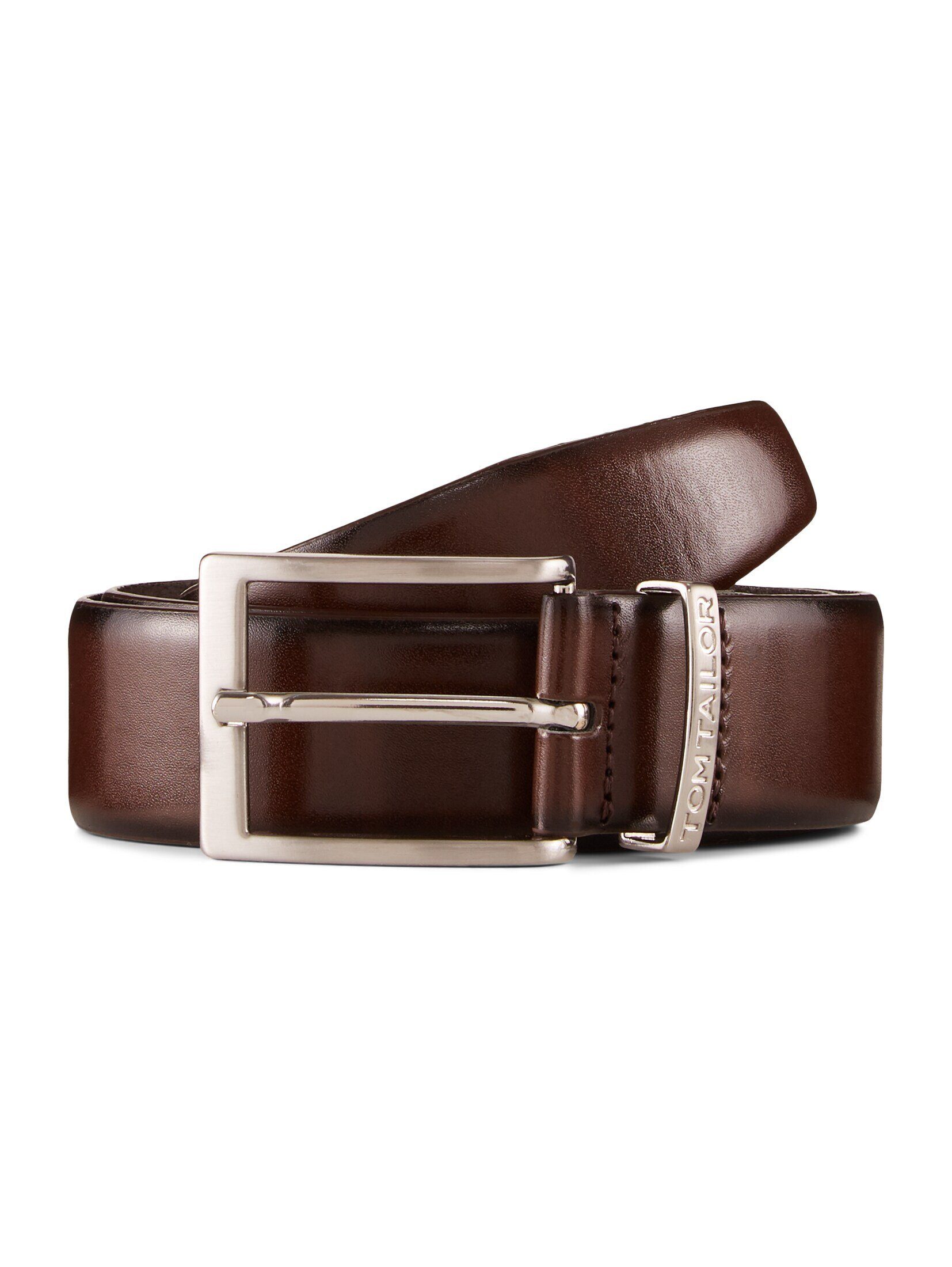 TOM TAILOR Ledergürtel Belts TTBILL Gürtel mit eckiger Dornschließe