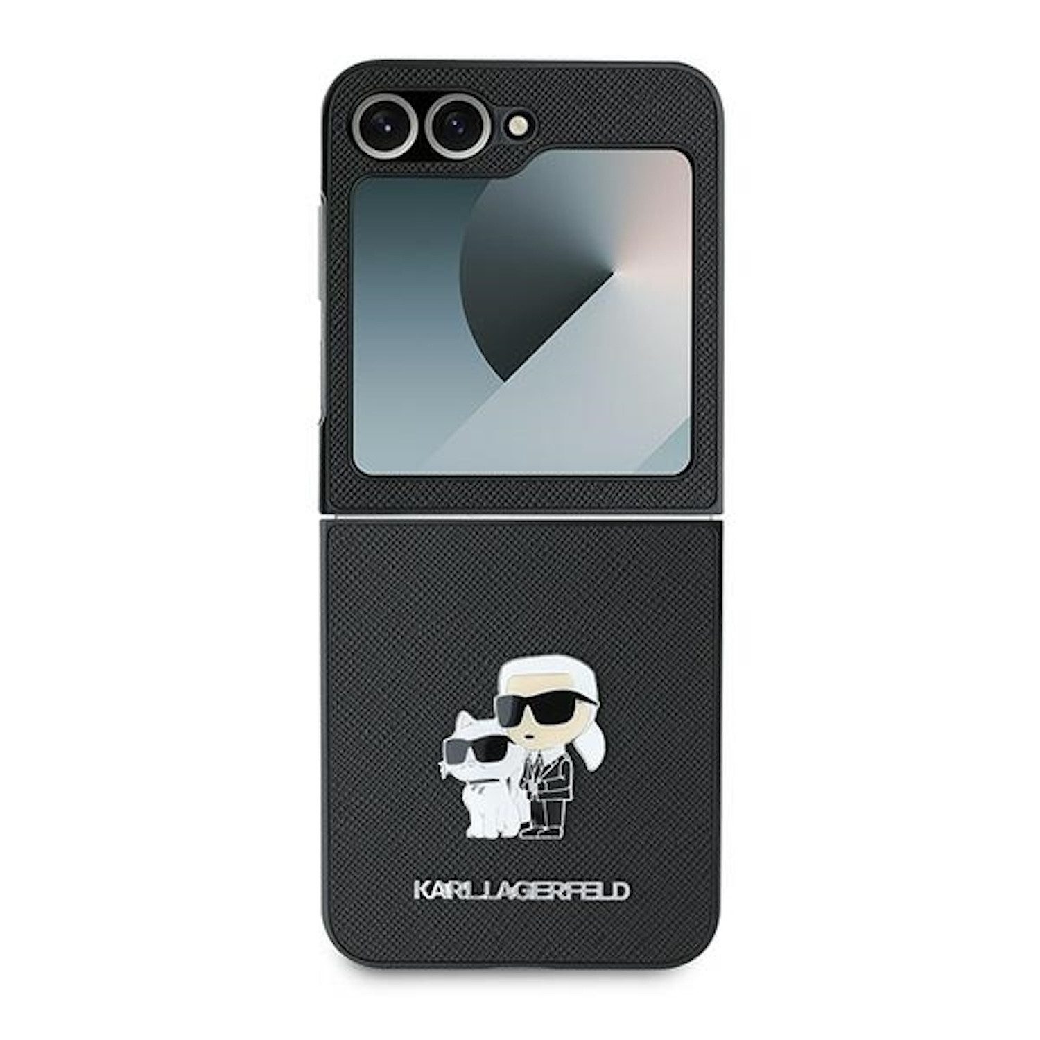 KARL LAGERFELD Smartphone-Hülle Karl Lagerfeld Samsung Galaxy Z Flip7 FE / Flip6 5G Hülle Saffiano