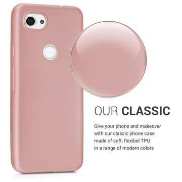 kwmobile Handyhülle Case für Google Pixel 3a, Hülle Silikon metallisch schimmernd - Handyhülle Cover