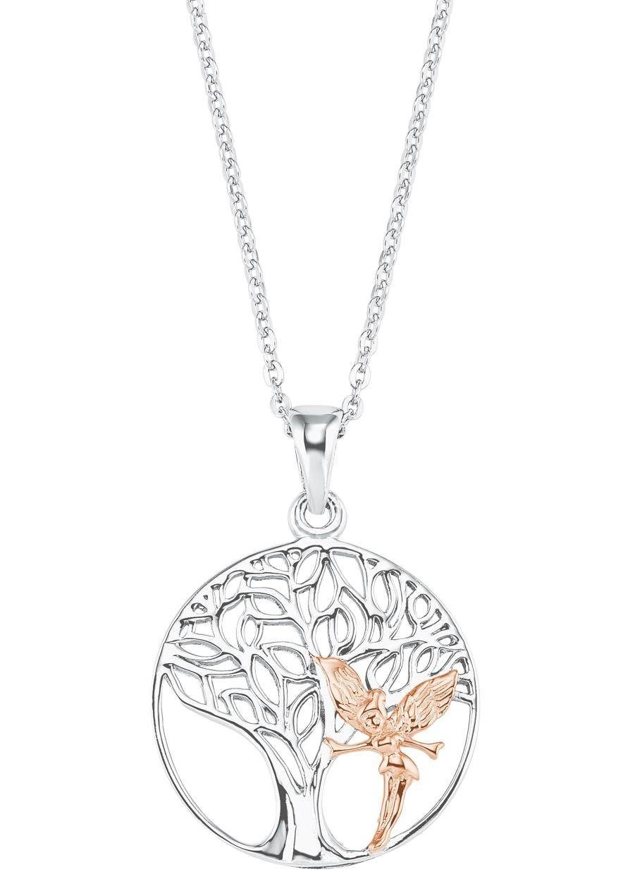 Amor Kette mit Anhänger Baum des Lebens mit Fee, 2020560 | Silberketten