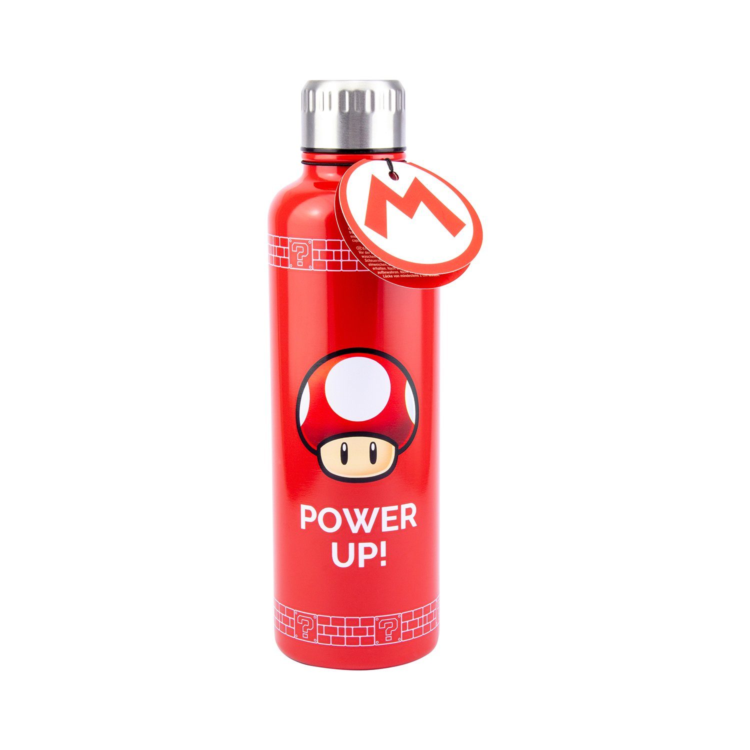 Up! Paladone Metall Backform Super Power Mario Trink flasche