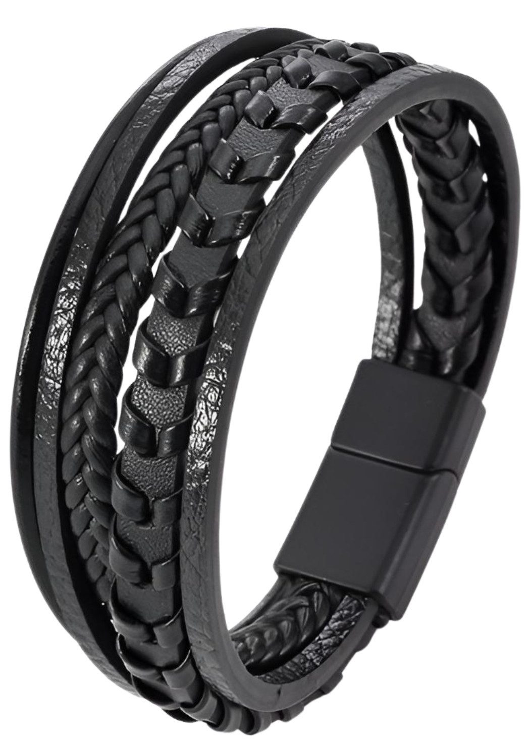 S&T Design Lederarmband Herren Armband Schwarz Braun Blau (Samttüte, 1,5 CM günstig online kaufen