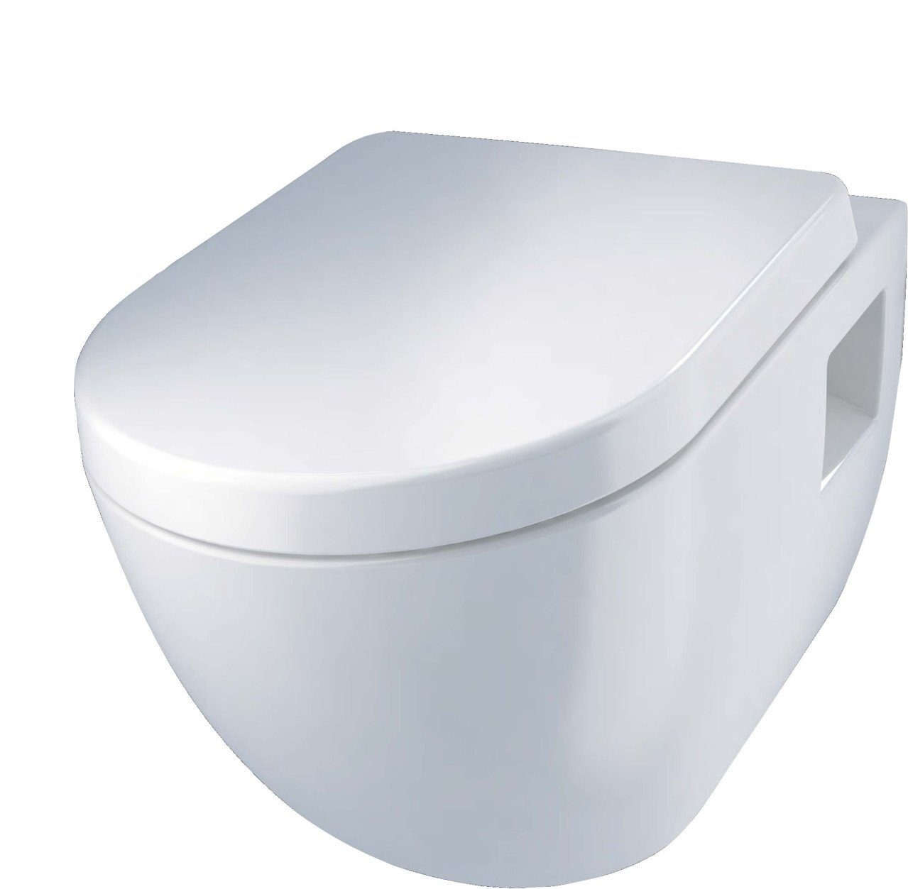 Wand-WC-Befestigung Primaster Wand WC spülrandlos Lea Tiefspüler weiß