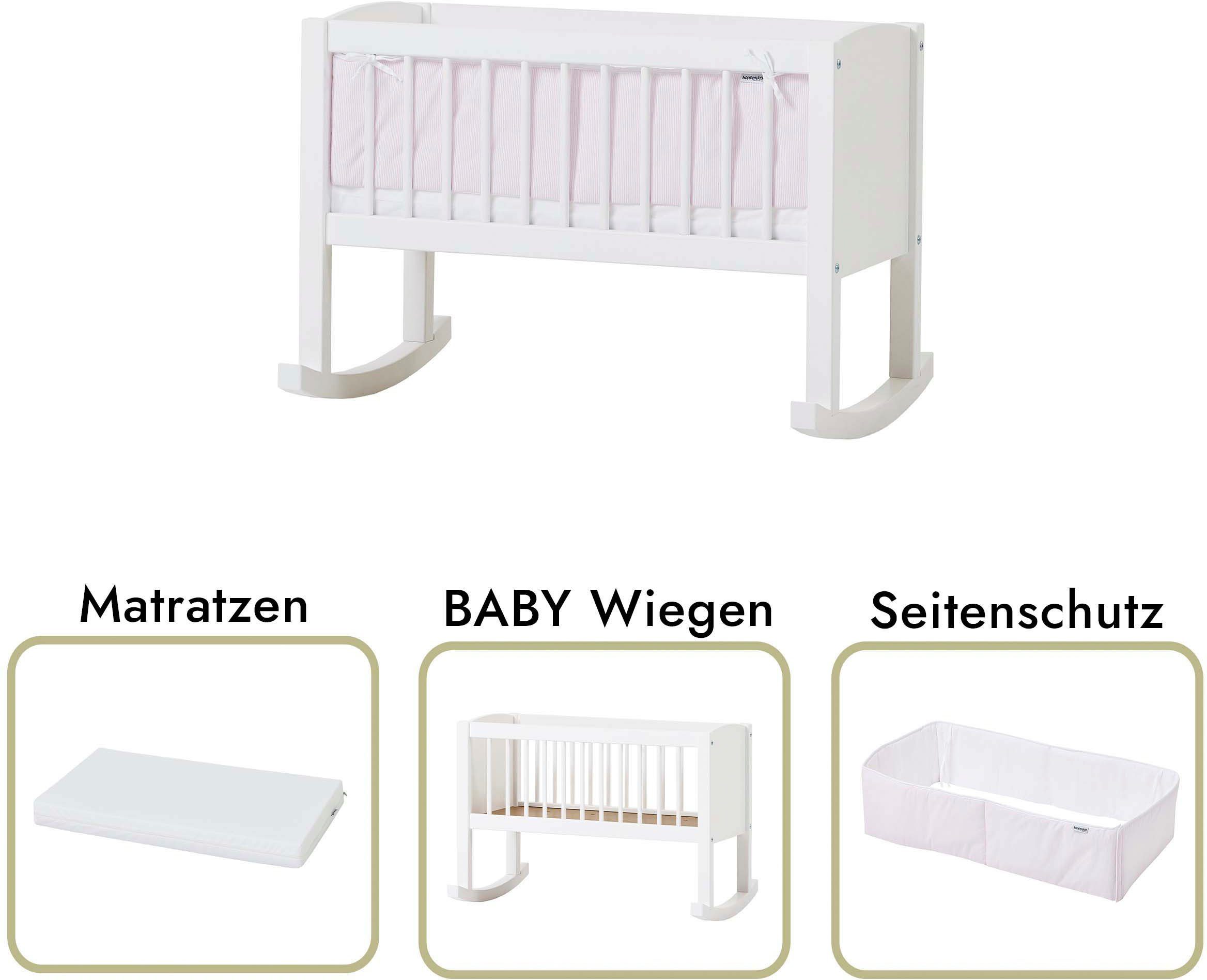Hoppekids Stubenbett, umbaubar zu Sitzbank, wahlweise mit Matratze & Zubehör