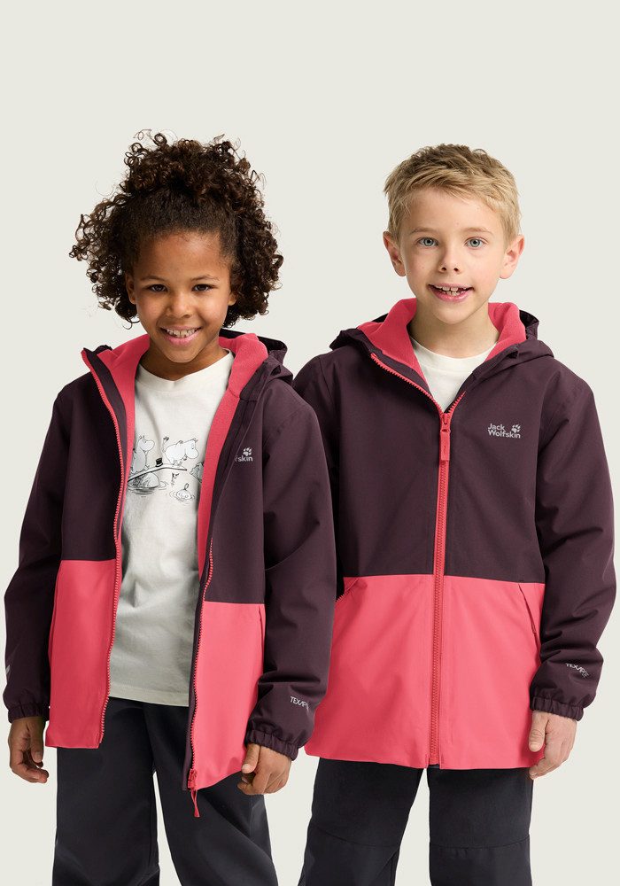 Jack Wolfskin Winterjacke SNOW DAYS JKT KIDS Winterjacke für Kinder, warm, wasserdicht