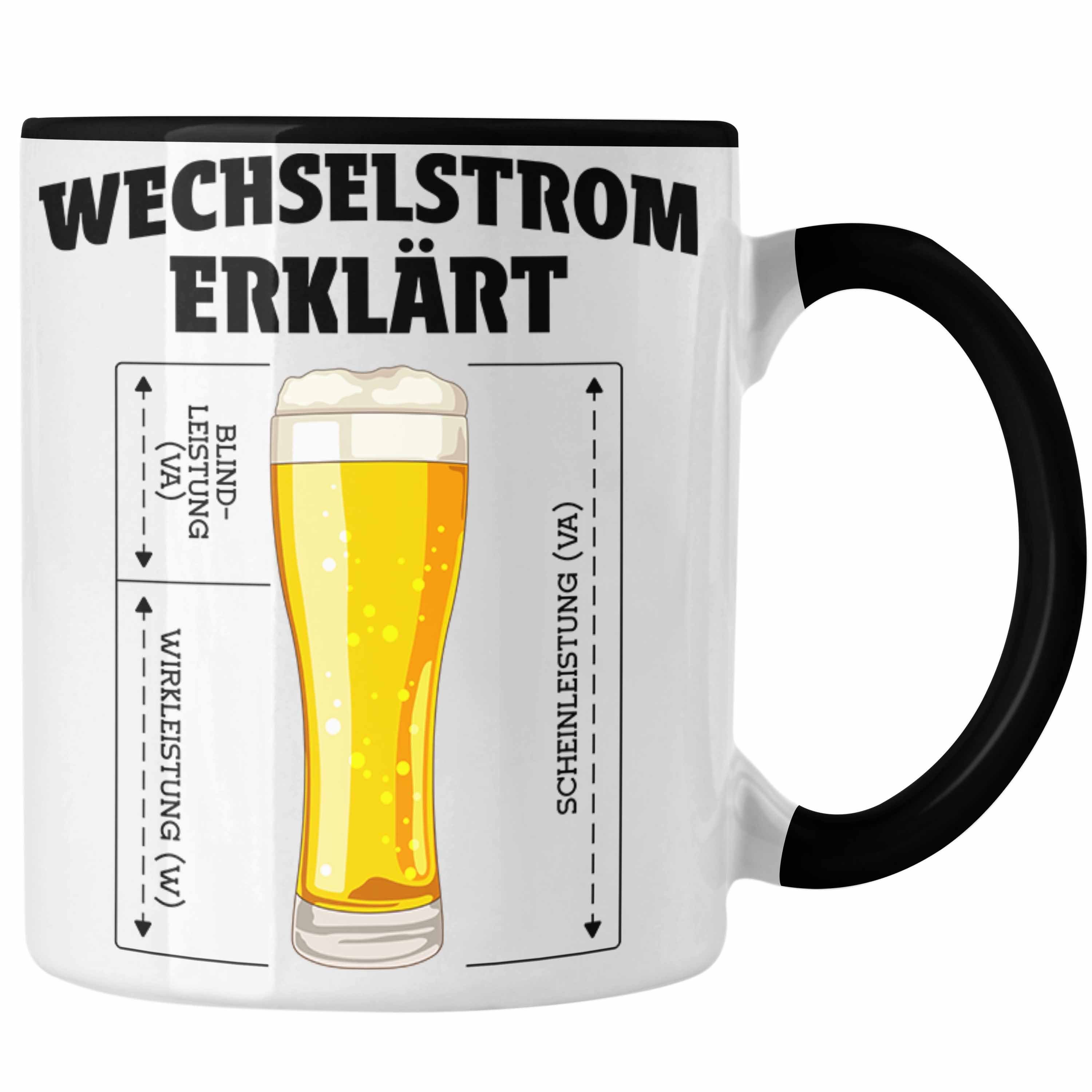 Elektriker Trendation Männer Geschenkidee Trendation Geschenk Elektriker Tasse schwarz - Sprüche Elektroniker Tasse für Geschenke