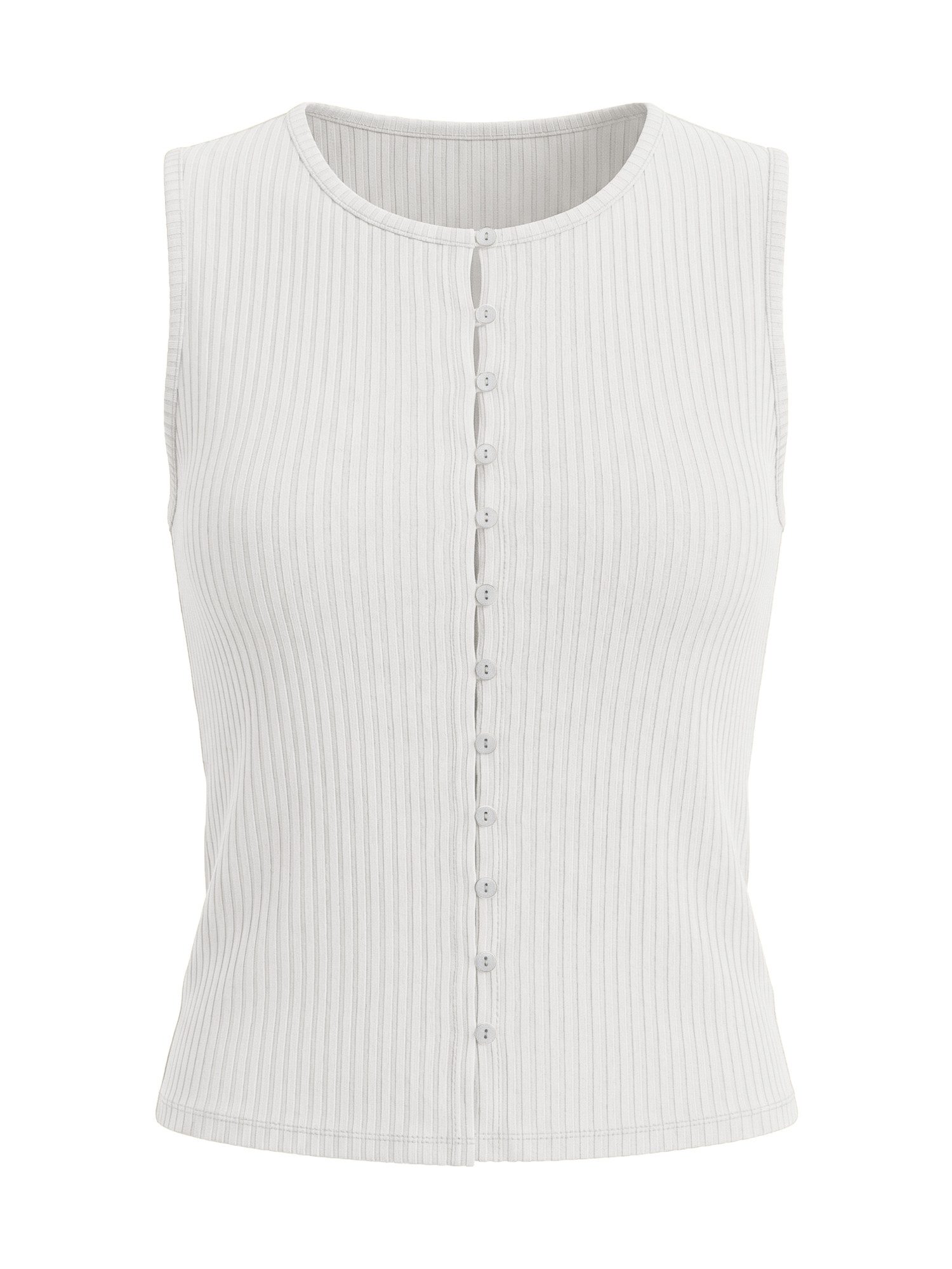 Imily Bela Strickweste Damen Knopf-Weste in kurz geschnitten (Packung, 1-tlg., 1per-Pack) figurumspielend – Bild 5 von 5