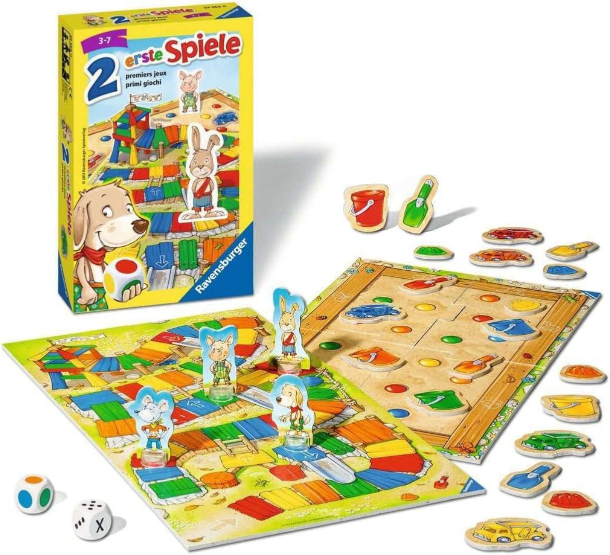 Ravensburger Spiel Ravensburger Zwei erste Spiele, Kinderspiel ab 3 Jahren