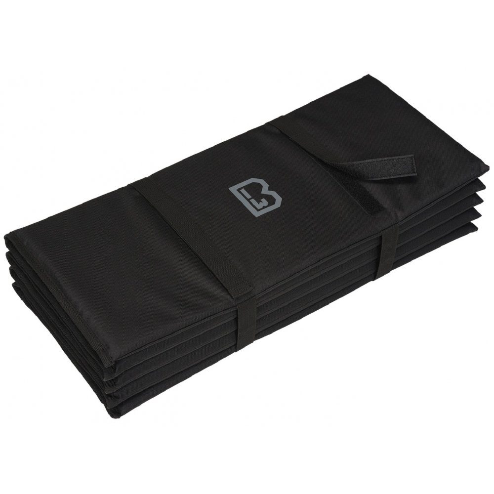 Brandit Isomatte Iso Mattress Molle - black, (Set, Verschlussriemen mit Klettverschluss), praktische Z-Faltung schwarz