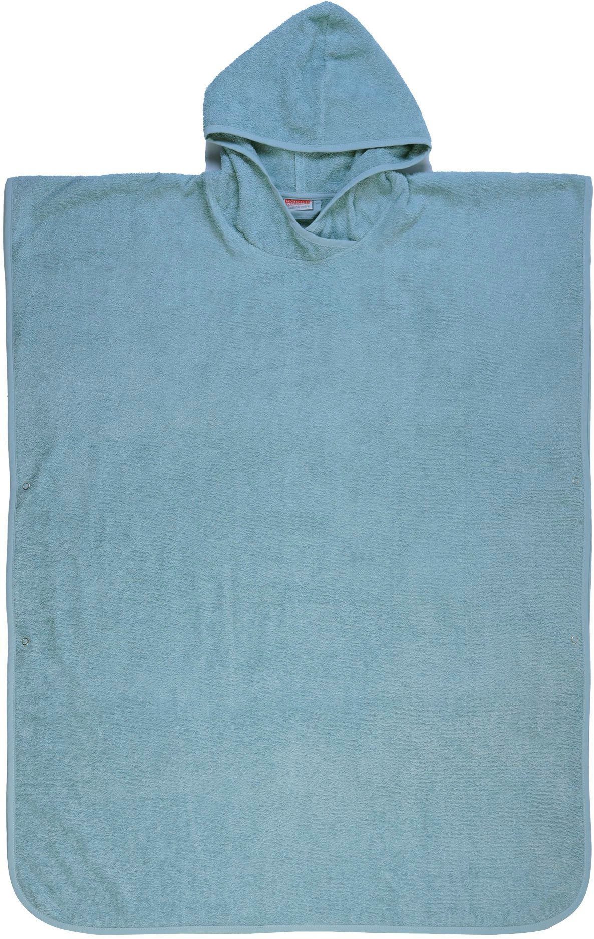 Wörner Badeponcho Badeponcho Uni, Baumwolle, Kapuze, günstig online kaufen