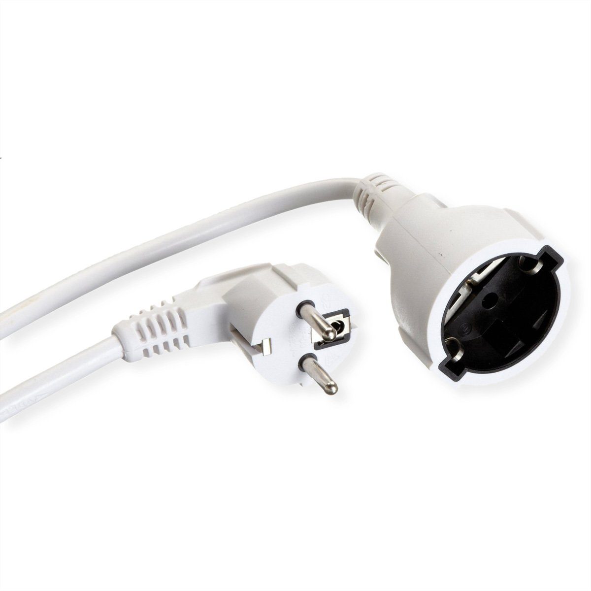Bachmann Schutzkontakt-Verlängerungskabel, 230VAC Stromkabel, Schutzkontakt, CEE 7/7, Typ-E/F Männlich (Stecker), Schutzkontakt, CEE 7/3, Typ-F Weiblich (Buchse) (750.0 cm), 341.288