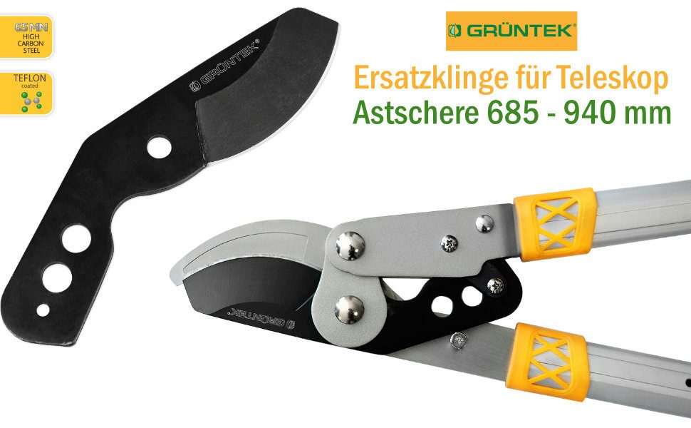 GRÜNTEK Astschere Ersatzklinge für die GRÜNTEK Teleskop-Bypass-Astschere S0WB60H0P2, ausschließlich kompatibel mit Artikelnummer 295.201.940