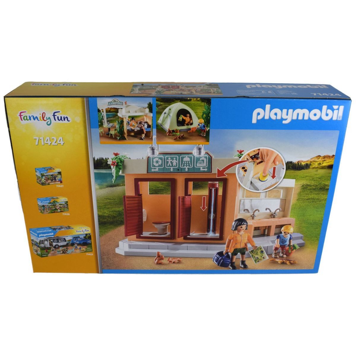 Playmobil® Campingplatz 71424 Campingplatz 100 tlg. Spielbausteine, (100 St., 71424)