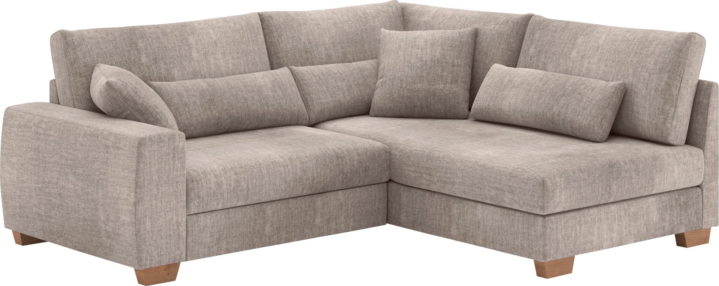 Mr. Couch Ecksofa "Helena L-Form", Mit Federkern, wahlweise mit Bettfunktio günstig online kaufen