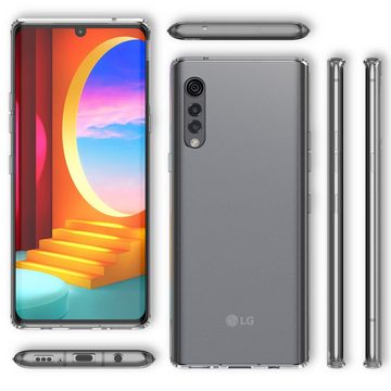 Nalia Smartphone-Hülle LG Velvet LG Velvet 5G, Klare Hybrid Hülle / Harte Rückseite / Kratzfest / Super Transparent