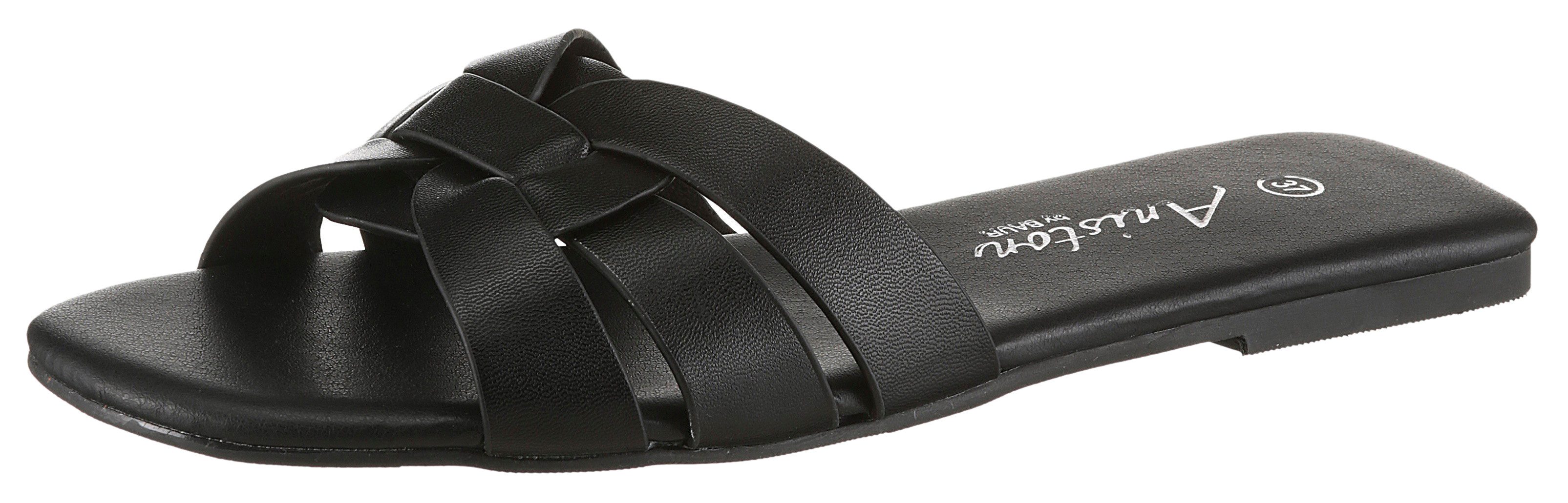 Aniston SHOES Pantolette Sommerschuh, Flat, schmale Form - NEUE KOLLEKTION