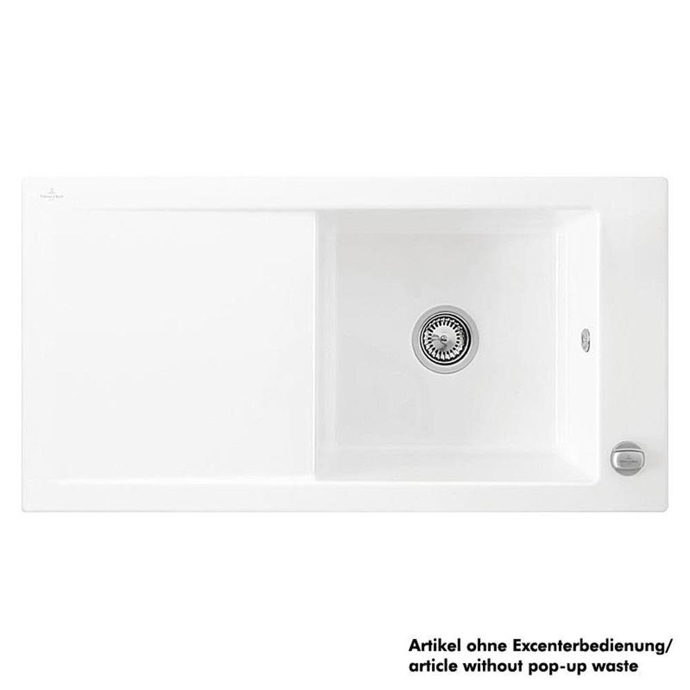 Villeroy & Boch Küchenspüle Villeroy & Boch Einbauspüle Timeline 60, 100/51 cm Classicline R1 Weiß alpin (glänzend)