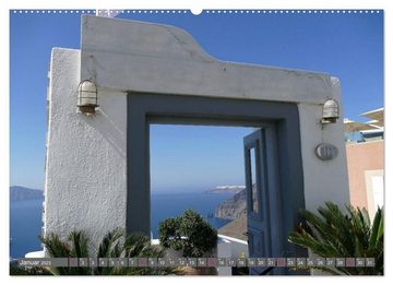 CALVENDO Wandkalender Santorini - Insel ewiger Liebe (Premium, hochwertiger DIN A2 Wandkalender 2023, Kunstdruck in Hochglanz)