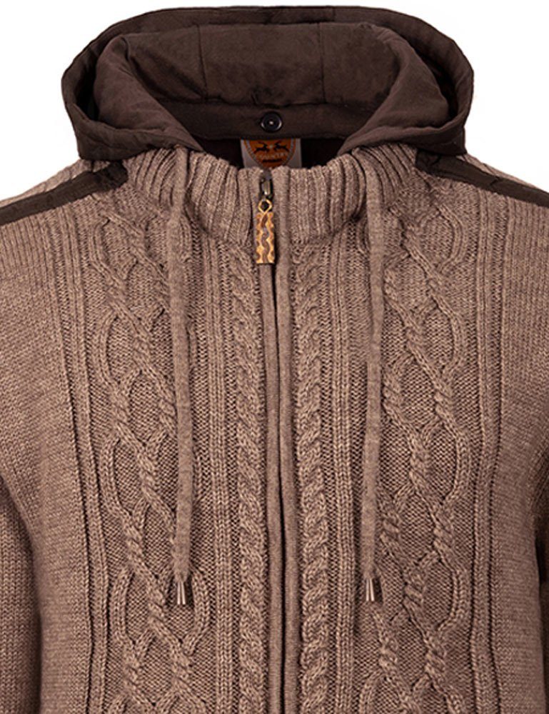 Maddox Trachtenstrickjacke MADDOX Herren Trachten Strickjacke 'Waidsee' mit K