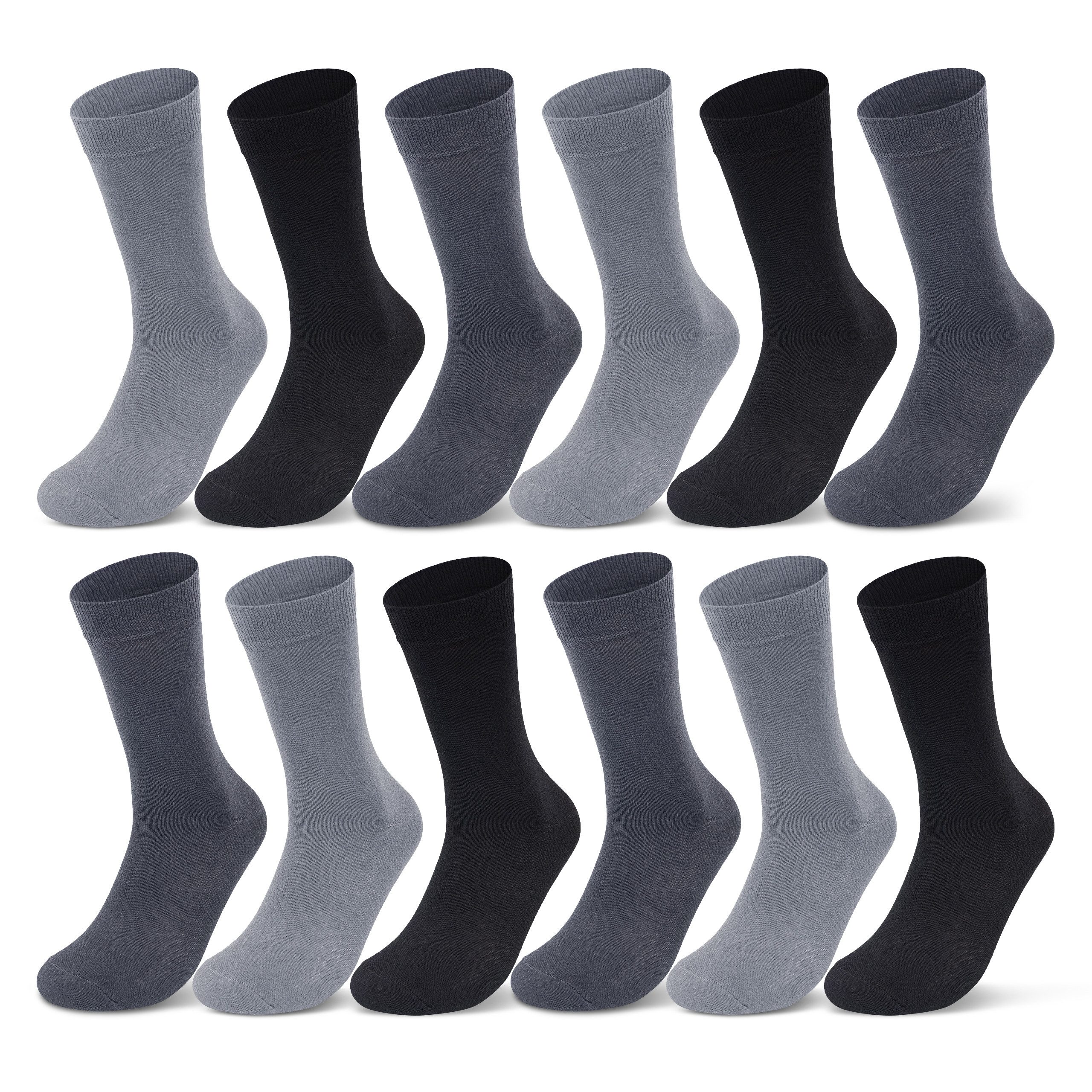 Basicsocken 6 oder 12 Paar Socken Damen & Herren Business Socken Baumwolle