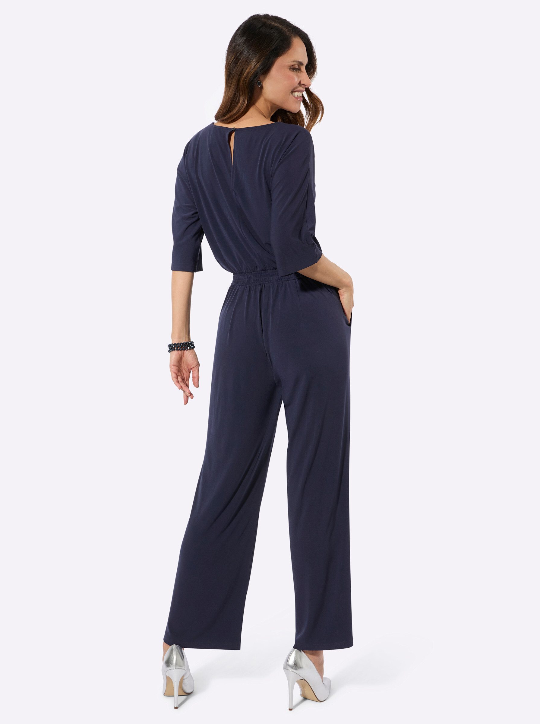 Witt Jumpsuit Jumpsuit Kurzarm Innenbeinlänge ca. 71 cm