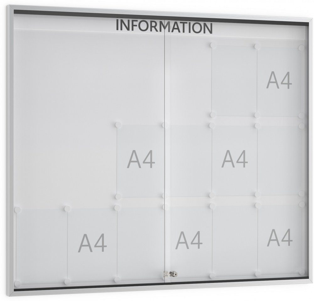 Bautiefe ORGASTAR - 40 DIN Einseitig Vitrine Mit Rahmen - x Werbeanlagen mm L Super-Tafel 18 König A4 - System - perfekt kommunizieren:
