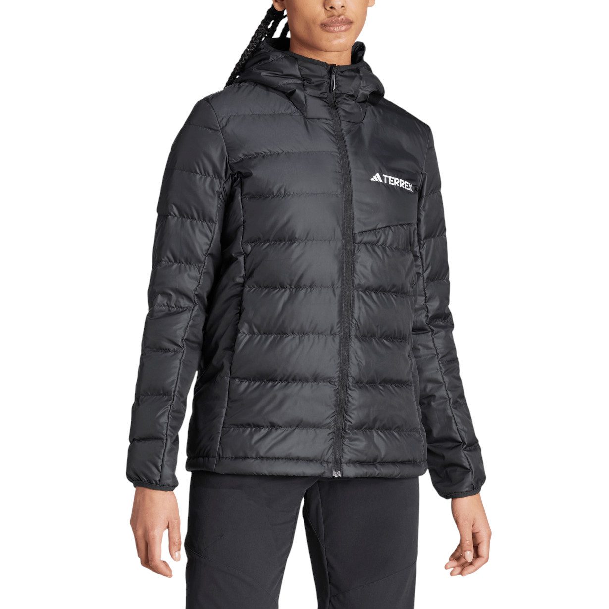 adidas Performance Funktionsjacke Daunenjacke Terrex Multi Light Hooded schwarz Damen
